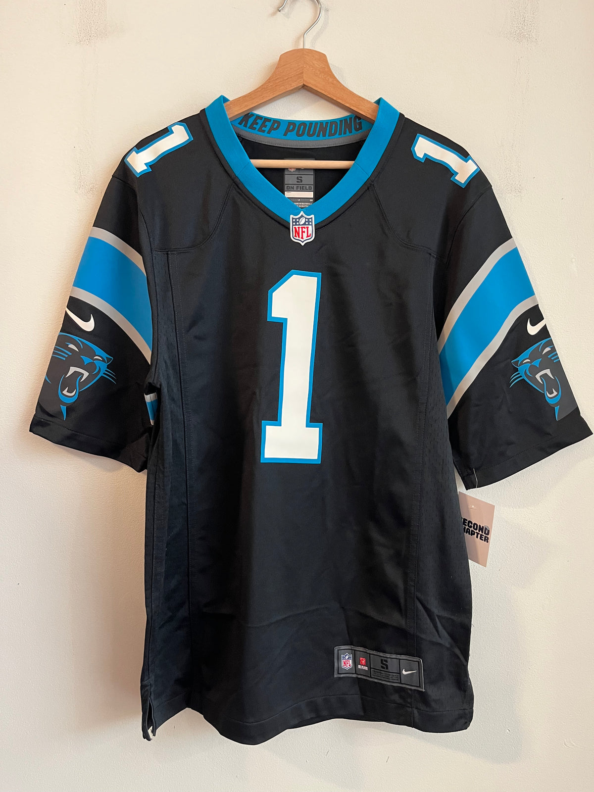 2016 Carolina Panthers Cam Newton Nike Home Jersey (S)
