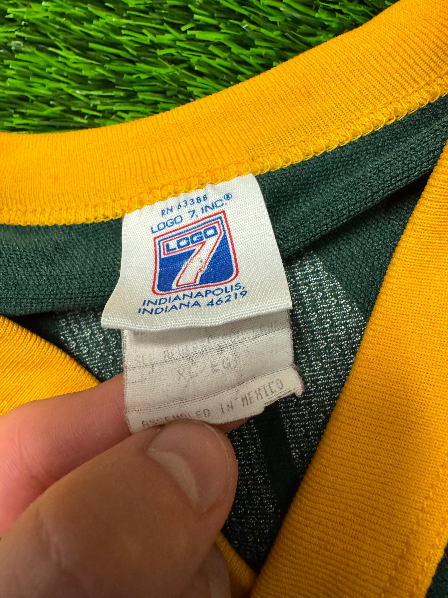 90s Green Bay Packers Mark Chmura Logo 7 #89 Vintage NFL Jersey (XL)