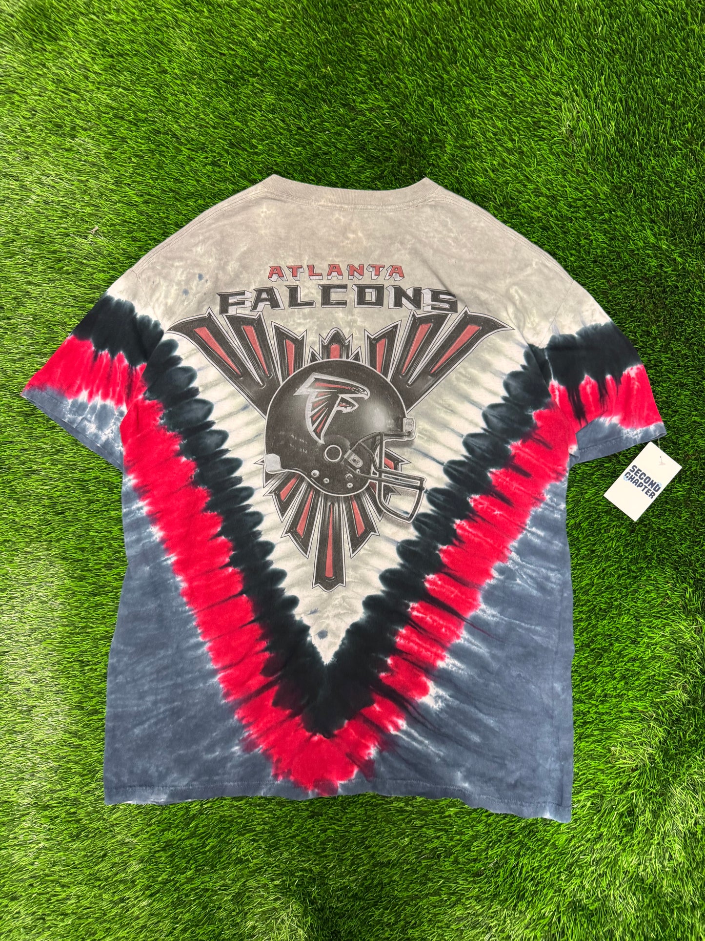 00s Atlanta Falcons Tie Dye Majestic Tee (XXL)