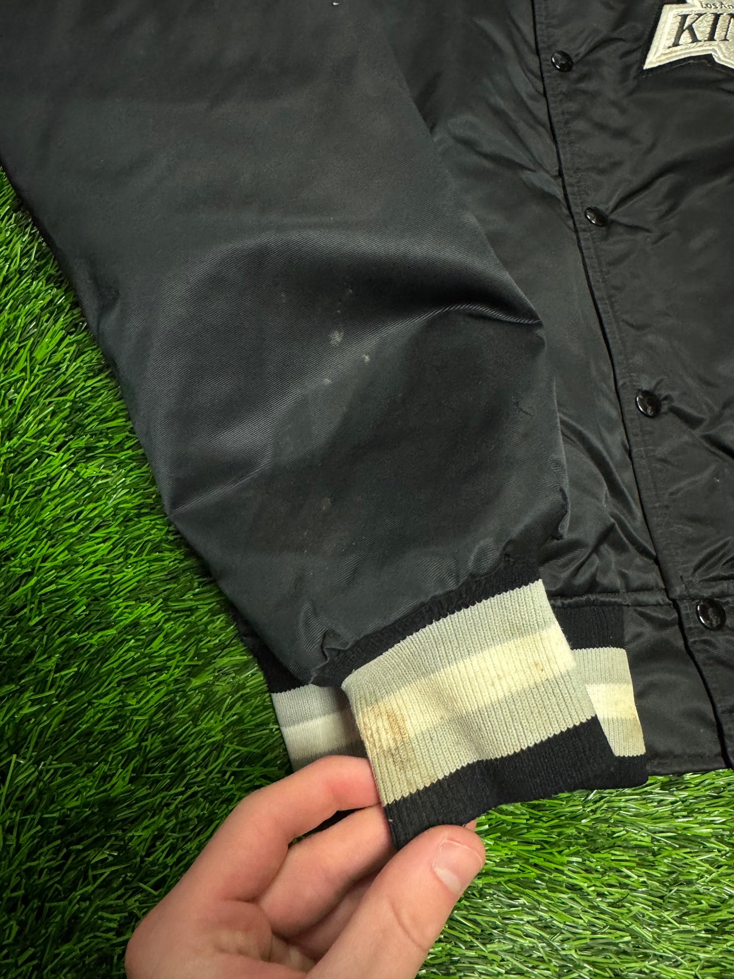 90s Los Angeles Kings Vintage NHL Satin Jacket (M)