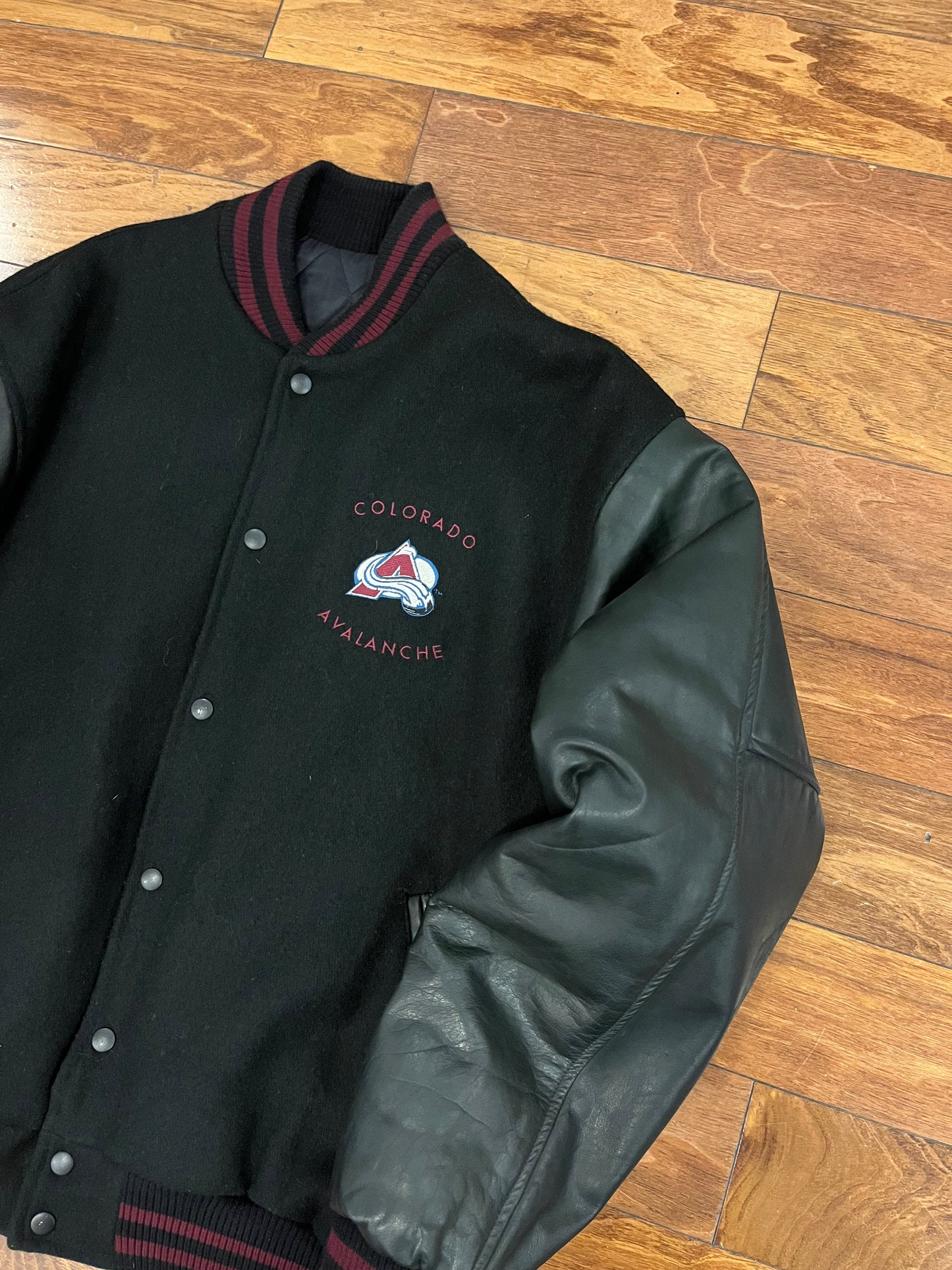 90s Colorado Avalanche Vintage NHL Varsity Jacket (XL)