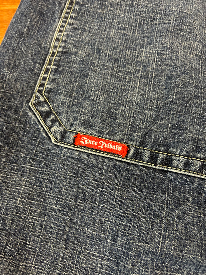 00s Jnco Tribals Tiger Graphic Vintage Baggy Jeans (36 x 32)