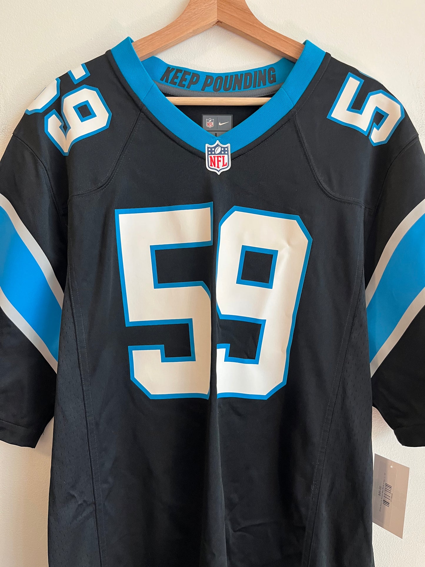 2010s Carolina Panthers Luke Kuechly Nike Home Jersey (L)