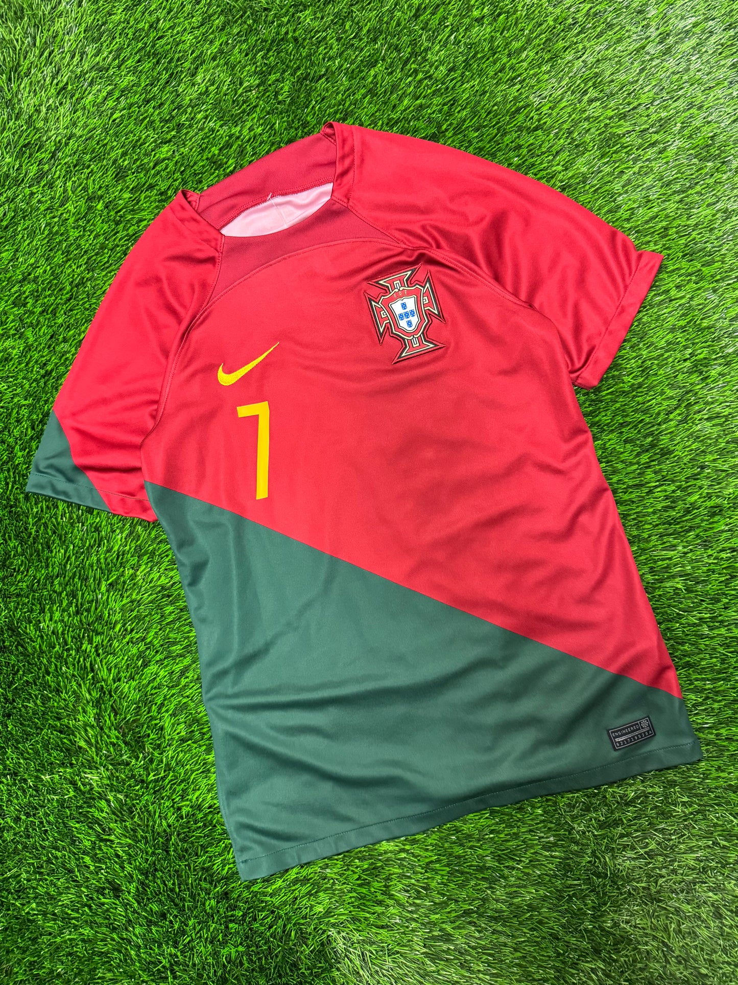 Nike Portugal Cristiano Ronaldo #7 Jersey 2022 FIFA World Cup Kit (S)