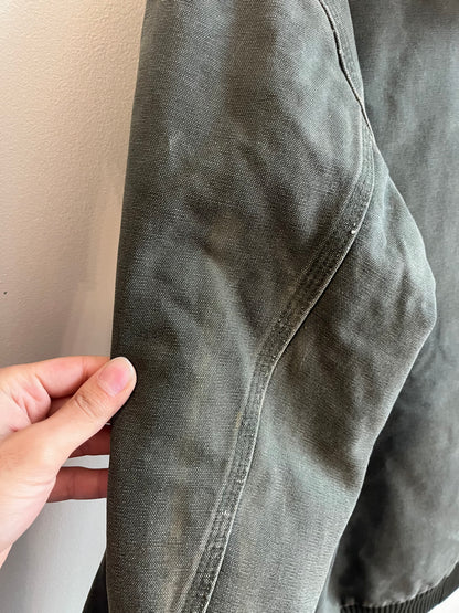 2006 Carhartt J130 Moss Green Distressed Jacket (L Tall)