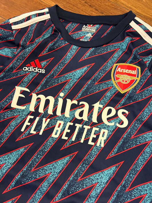 Arsenal Kieran Tierney #3 Adidas Third Jersey Emirates 2021-22 Kit (S)