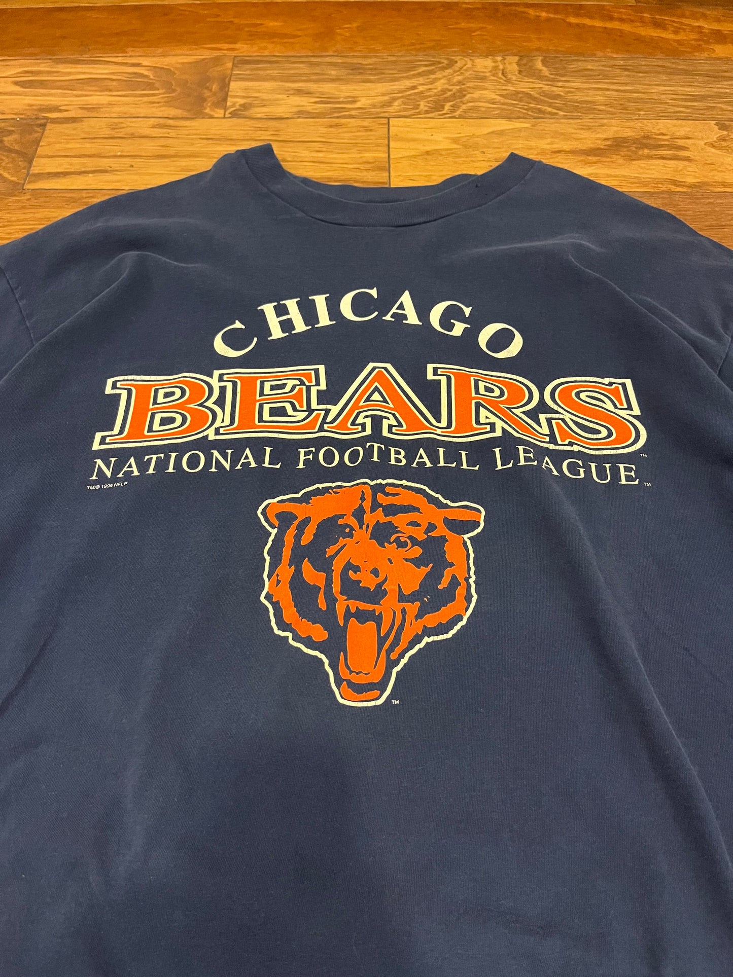 90s Chicago Bears NFL Spell Out Boxy Tee (XXL)