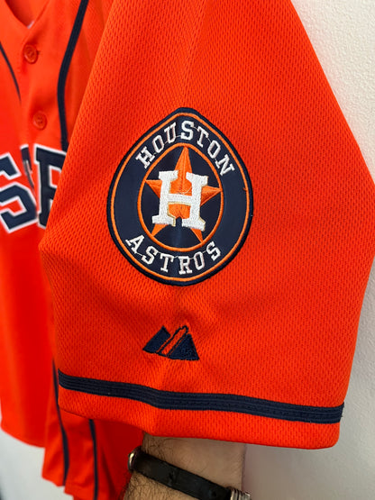 2015 Houston Astros Evan Gattis 50th Anniversary Stitched Majestic Jersey (S)