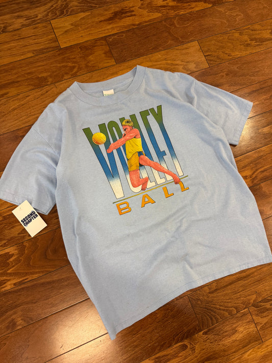 80s Volleyball Graphic Vintage Sports Tee (XL)
