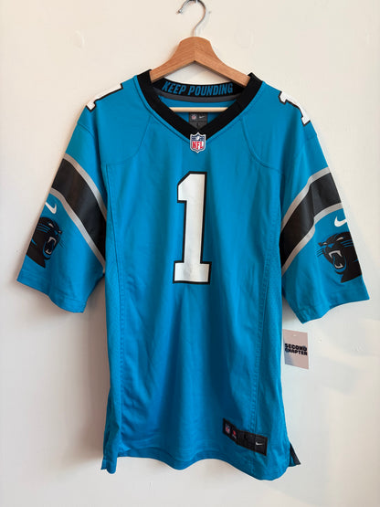 2010s Carolina Panthers Cam Newton Nike Blue Jersey (L)