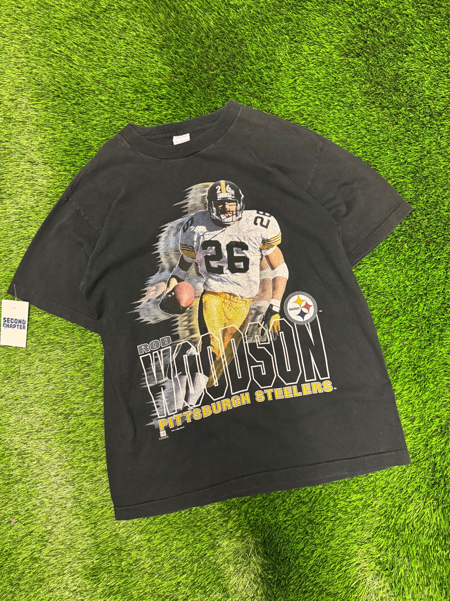 1995 Pittsburgh Steelers Rod Woodson Salem Tee (L)