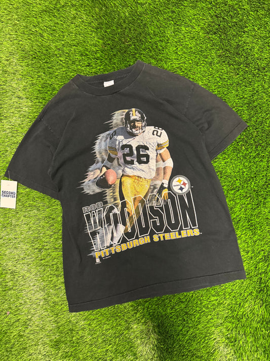 1995 Pittsburgh Steelers Rod Woodson Salem Tee (L)