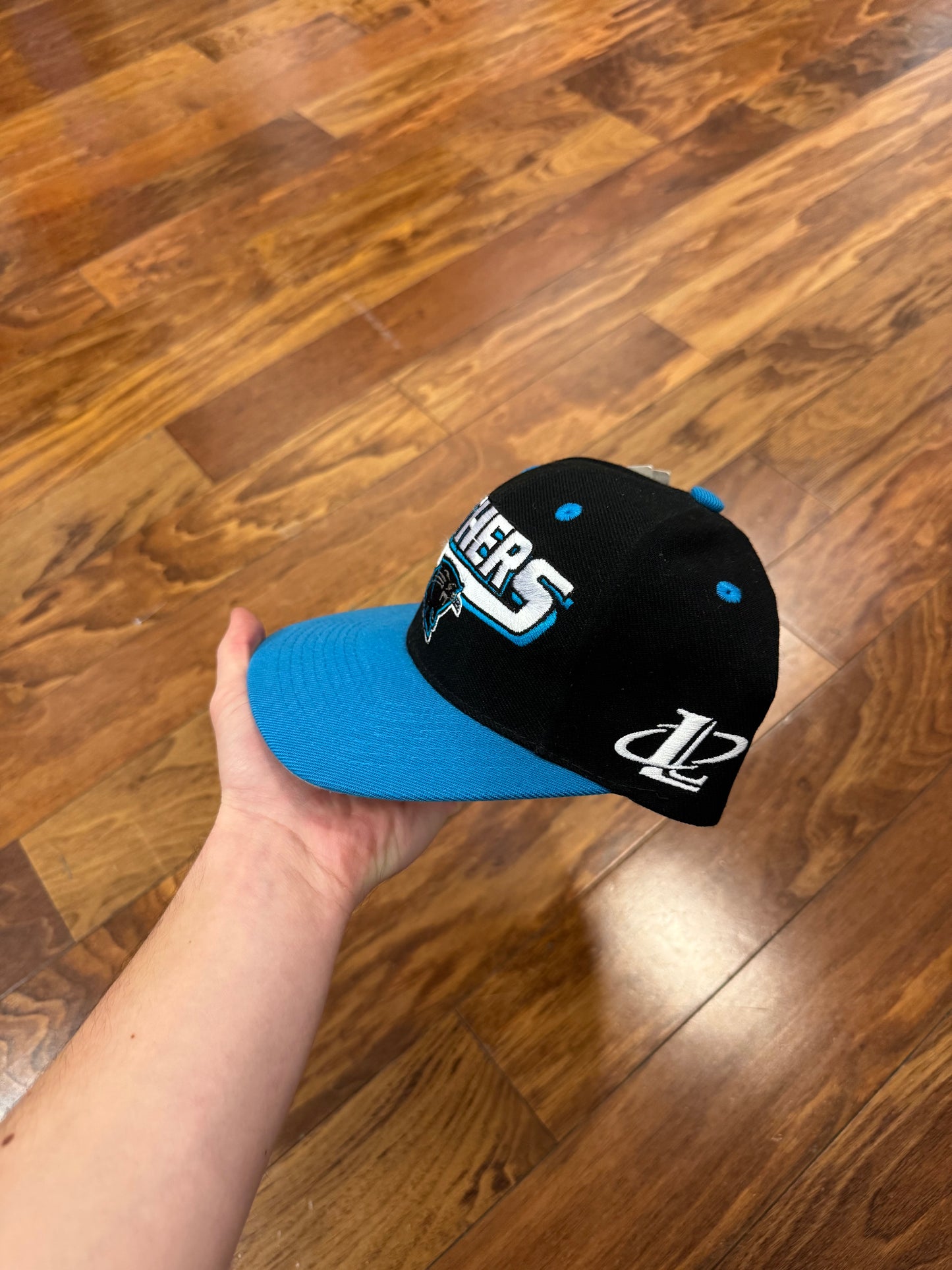 90s Carolina Panthers Logo Athletic Deadstock Vintage Sideline Hat (OS)