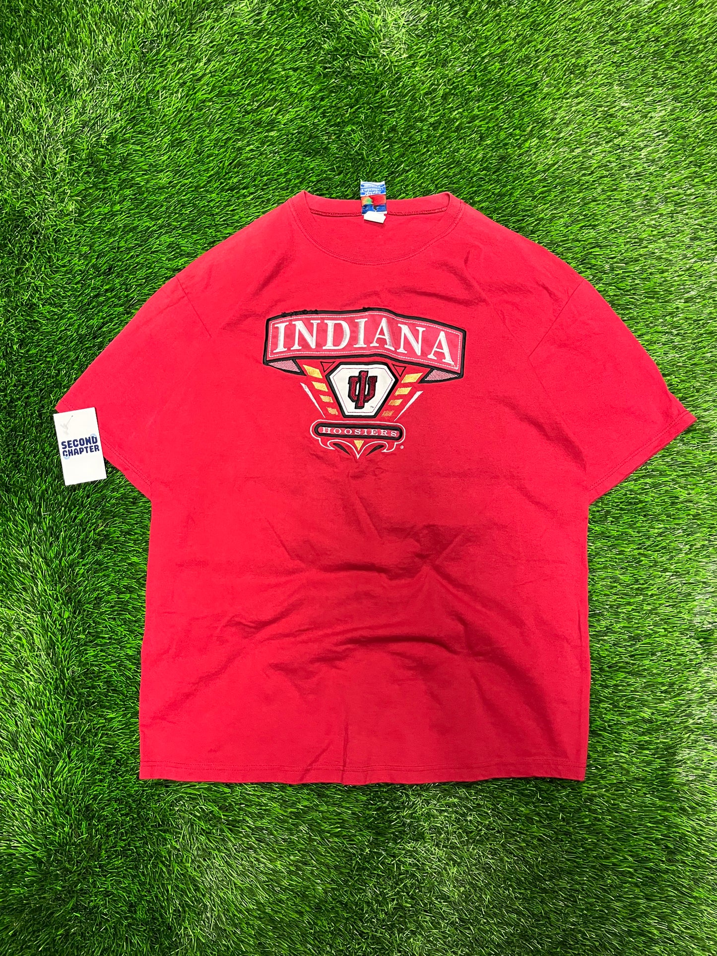 90s University of Indiana Hoosiers Embroidered Tee (L)