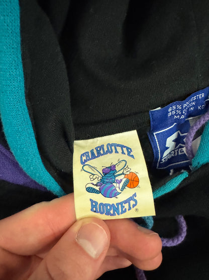 90s Charlotte Hornets Vintage Starter Double Hoodie (L)