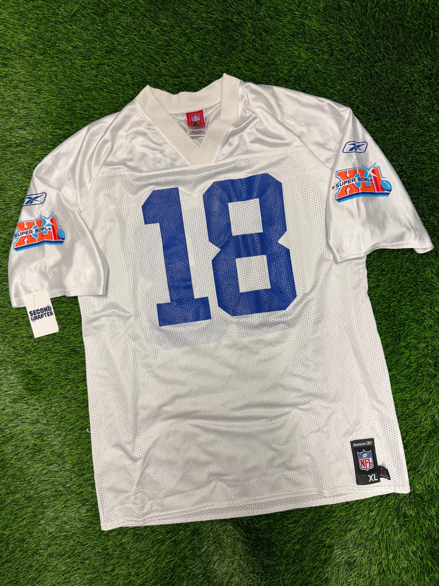 Indianapolis Colts Peyton Manning #18 Super Bowl NFL Player Jersey (XL)