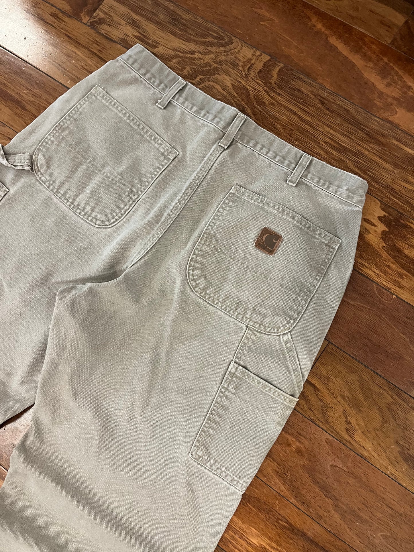 00s Carhartt Sand Carpenter Workwear Pants (34 x 33)