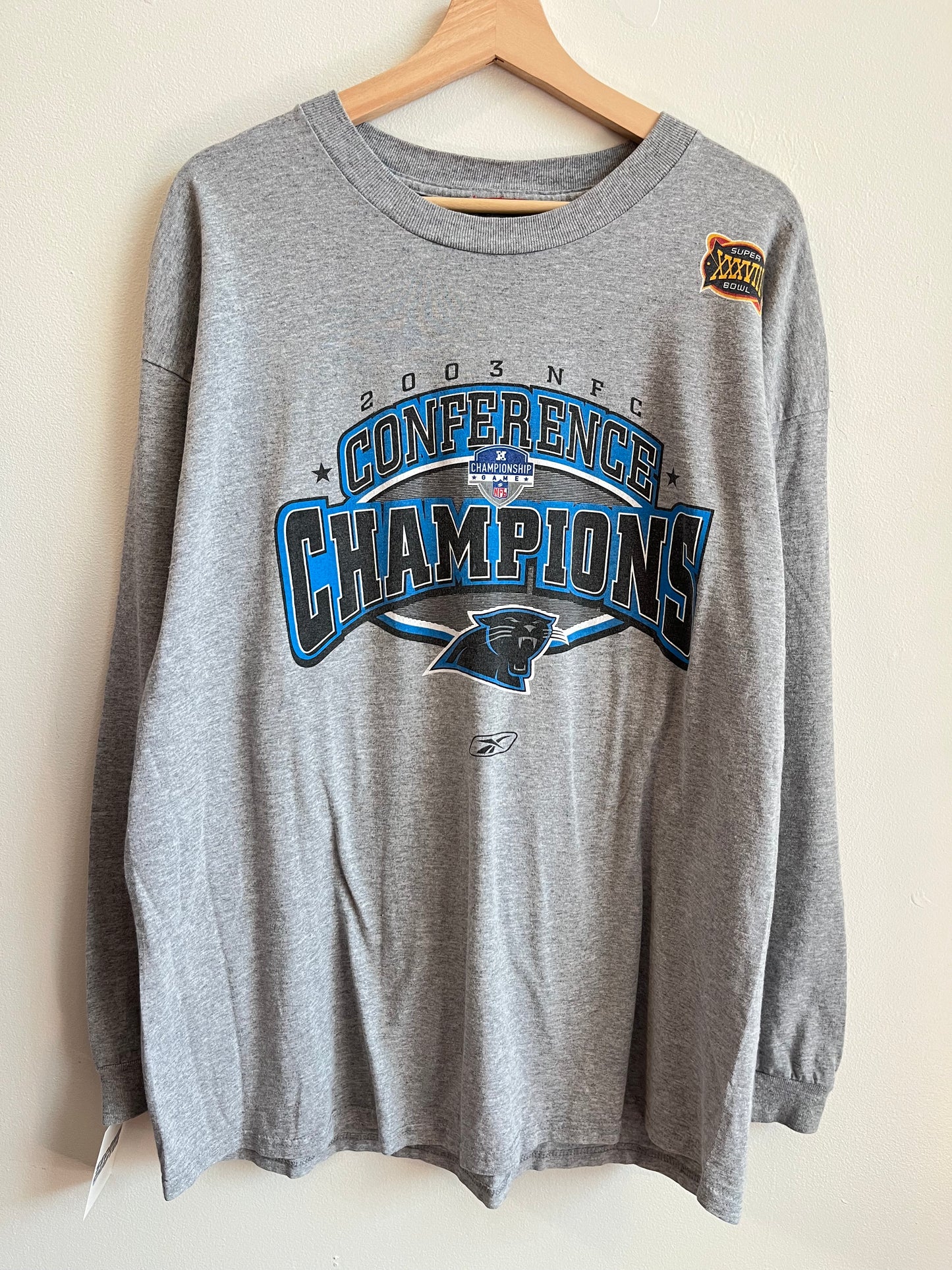 2003 Carolina Panthers NFC Champs Essential Long-Sleeve Shirt (XL)