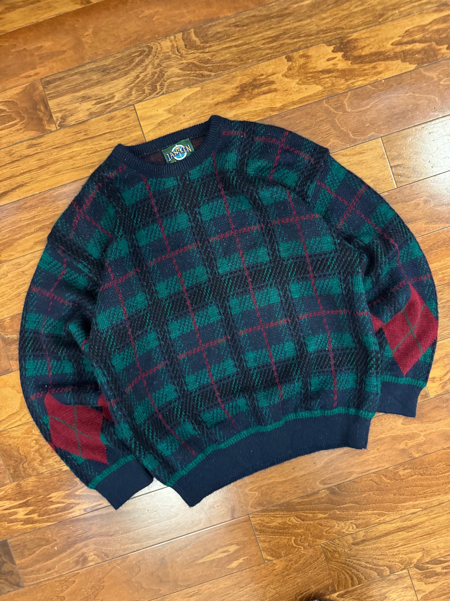 90s Jantzen Plaid Sweater (L)