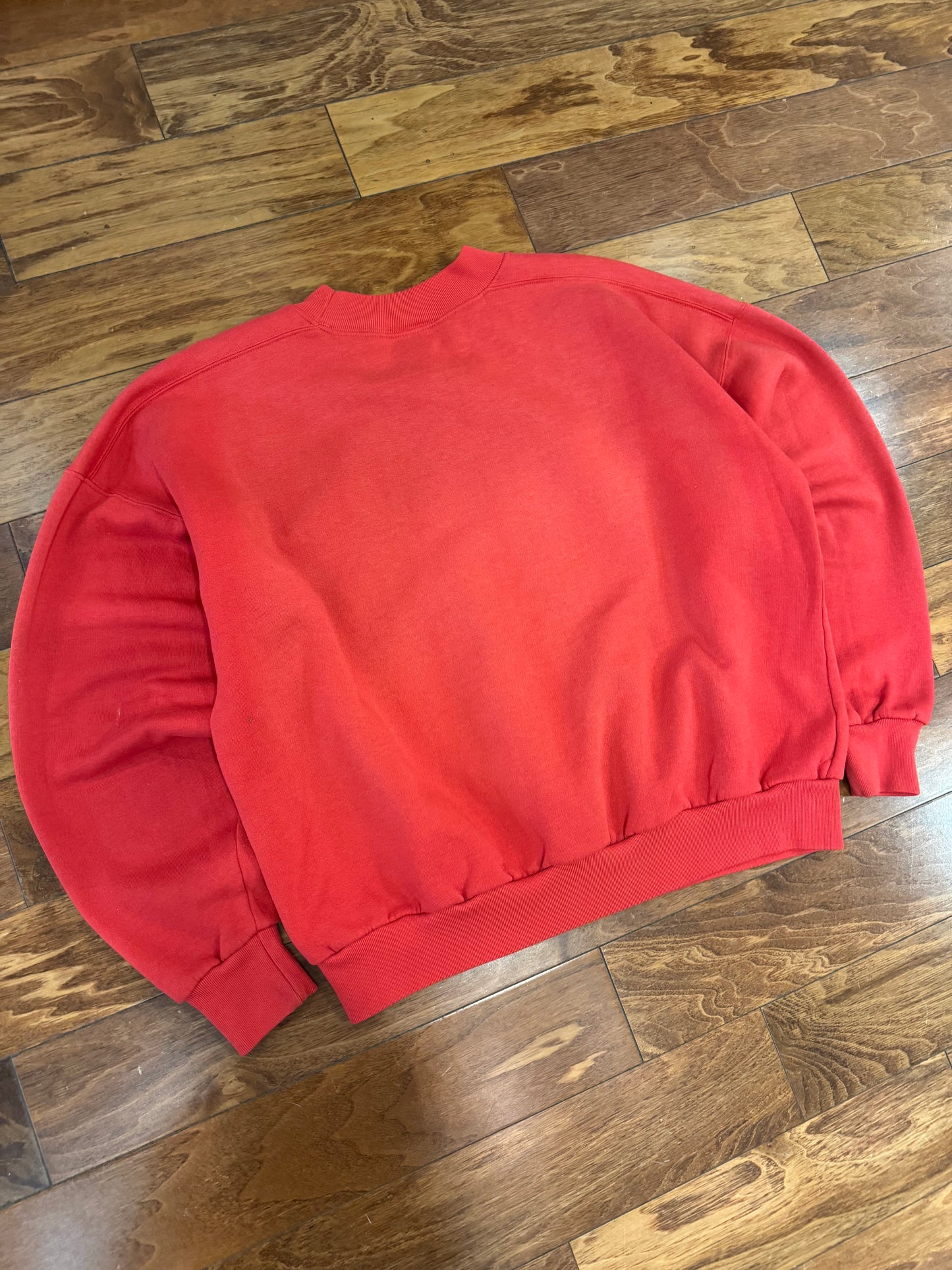 90s Nike Air Spell Out Red Vintage Crewneck (L)