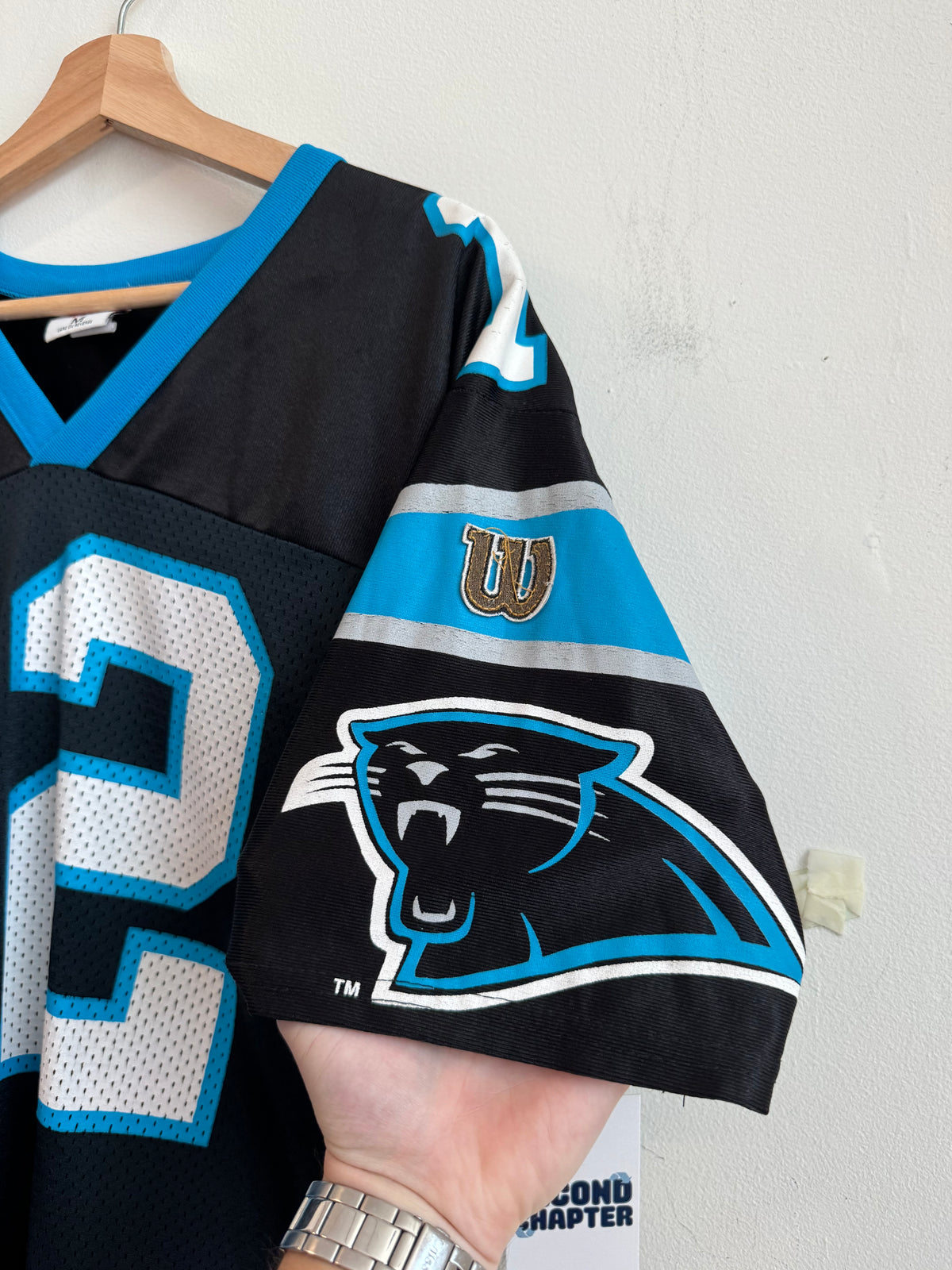 90s Carolina Panthers Kerry Collins Wilson Jersey (M)