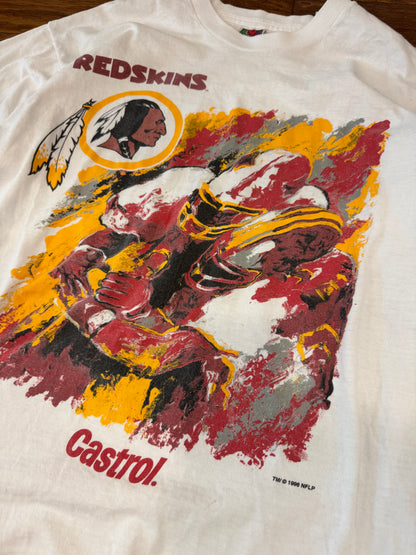 1996 Washington Redskins Castrol Graphic Vintage Tee (L)