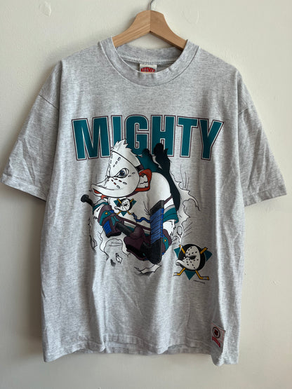 90s Mighty Ducks Vintage NHL Nutmeg Breakthrough Tee (XL)