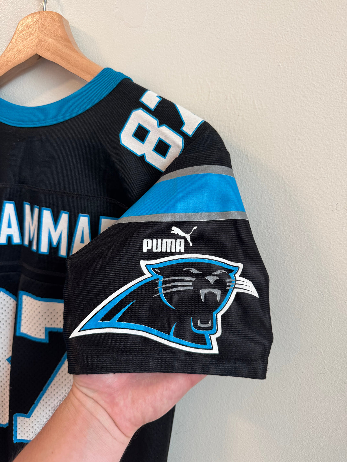 00s Carolina Panthers Muhsin Muhammad Puma Home Jersey (Youth M)