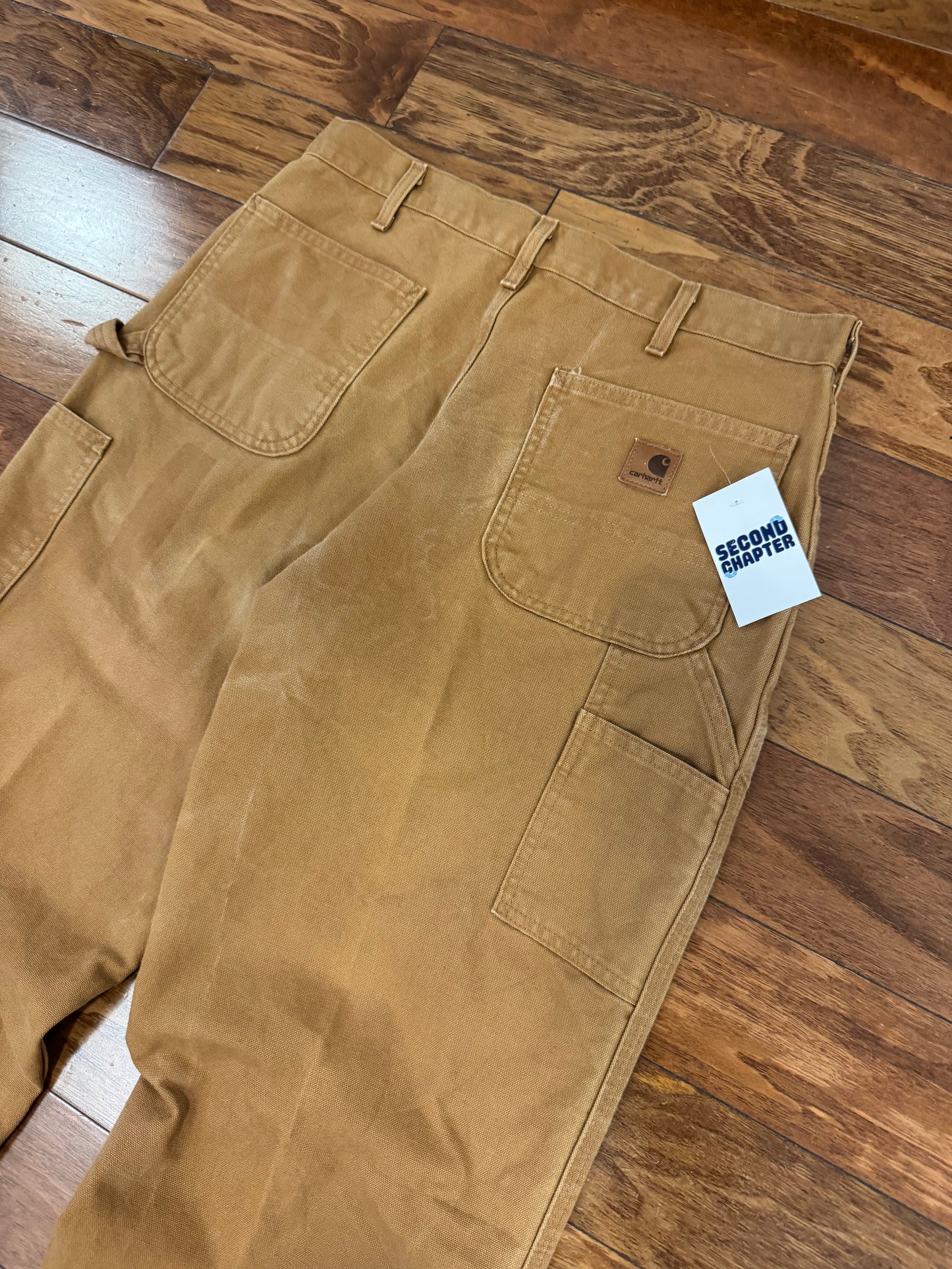 2011 Carhartt Dark Tan Carpenter Pants (35 x 32)