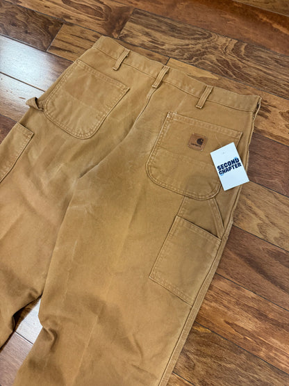 2011 Carhartt Dark Tan Carpenter Pants (35 x 32)