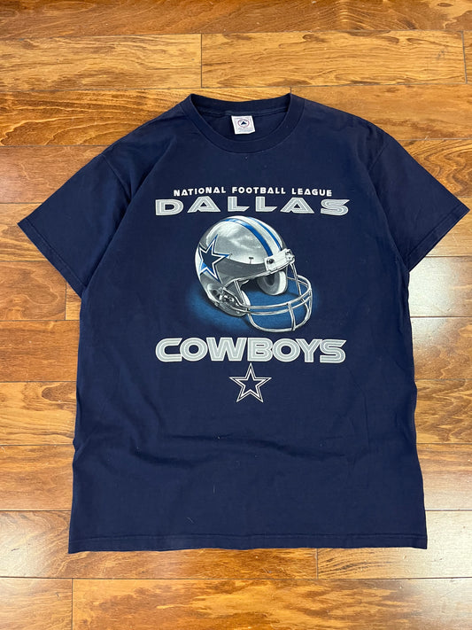 00s Dallas Cowboys NFL Helmet Tee (L)