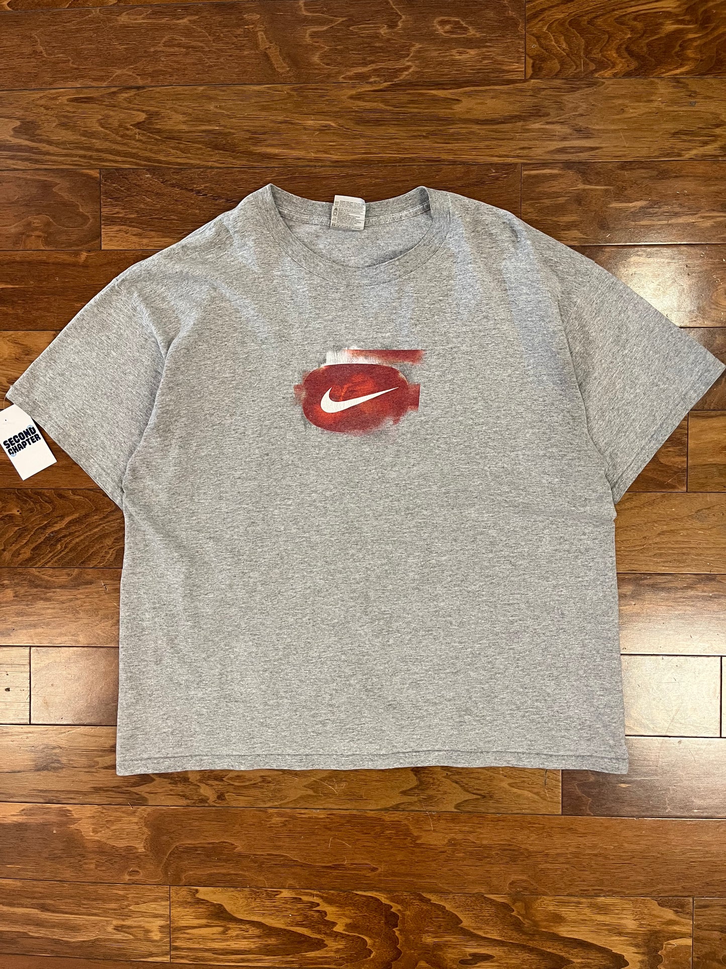 00s Nike Red Swoosh Tee (XL)
