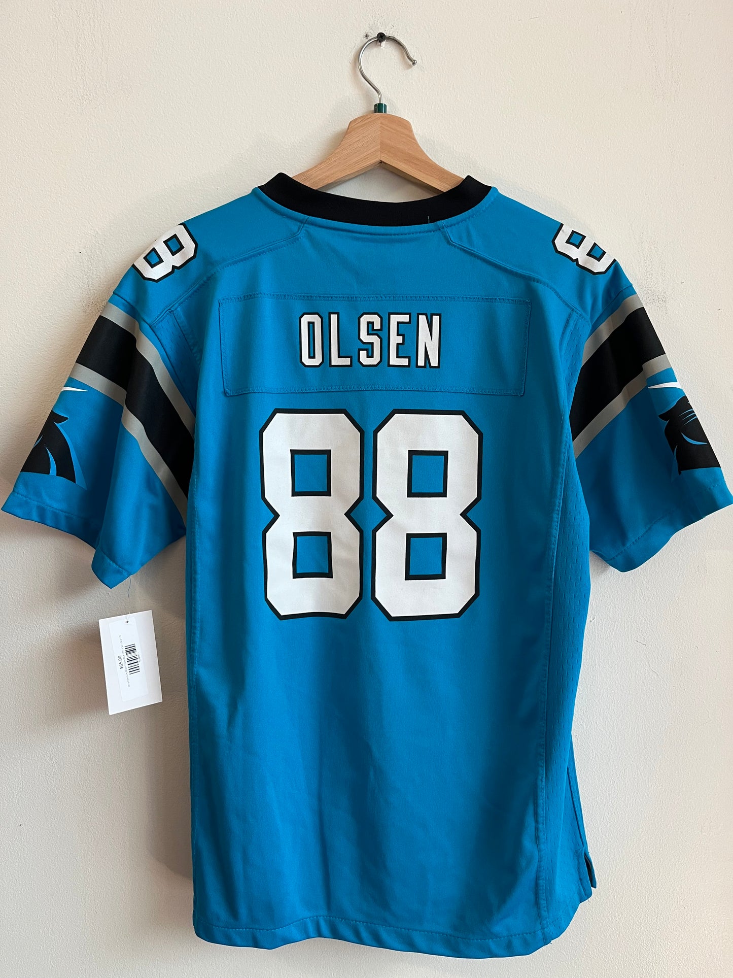 2015 Carolina Panthers Greg Olsen Blue Nike Jersey (Youth XL)
