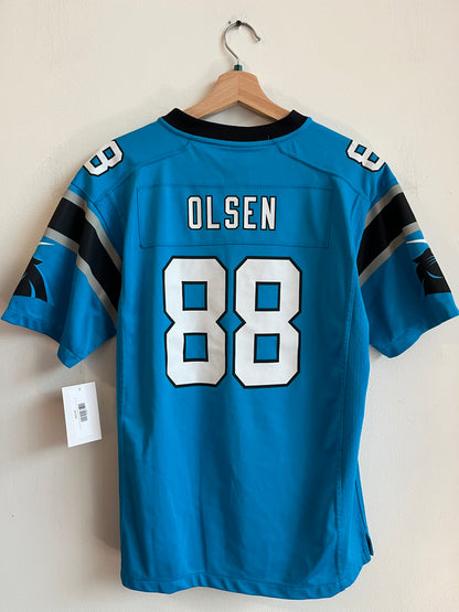 2015 Carolina Panthers Greg Olsen Blue Nike Jersey (Youth XL)