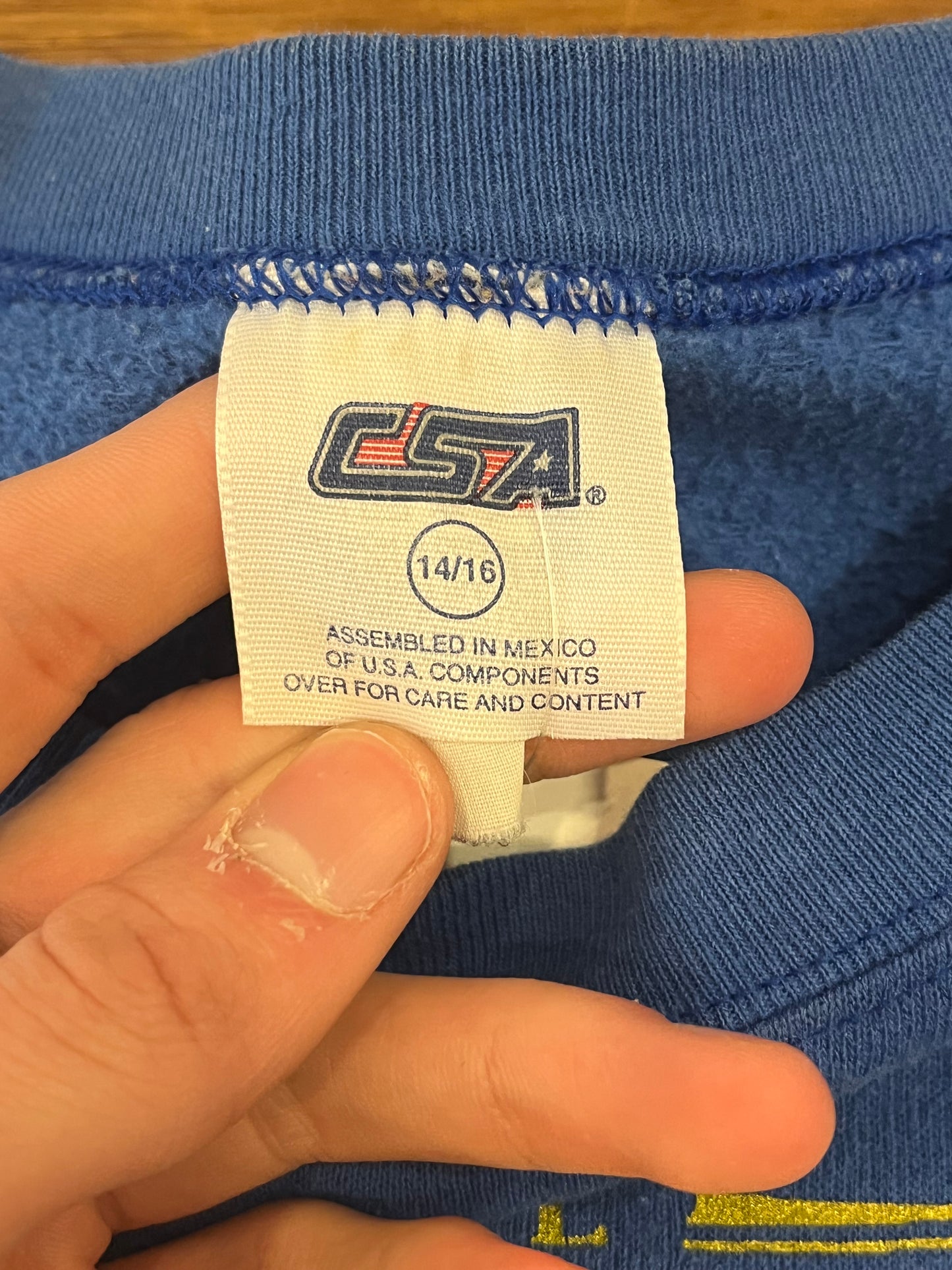 2000 St Louis Rams CSA Youth Crewneck (Youth L)