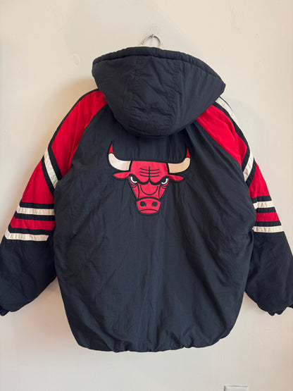 90s Chicago Bulls NBA Starter Puffer Jacket (L)