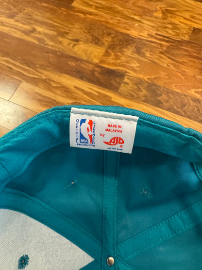 90s Charlotte Hornets Two Toned Teal Hat (OS)
