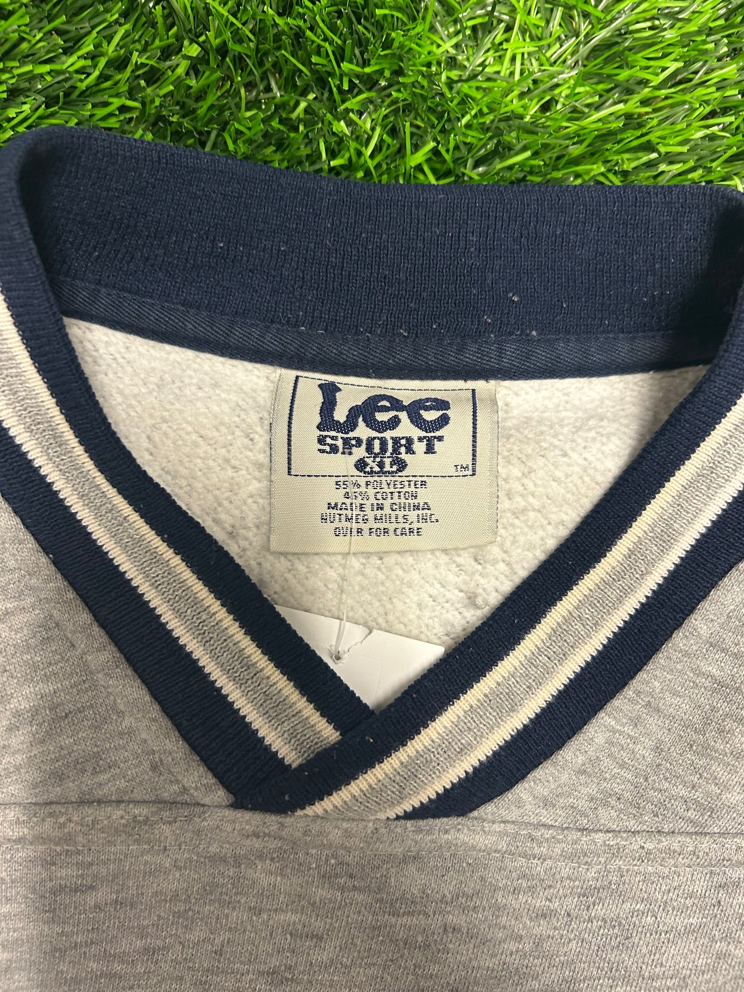 90s University Of North Carolina (UNC) Spell Out Vintage Lee Embroidered Crewneck (XL)