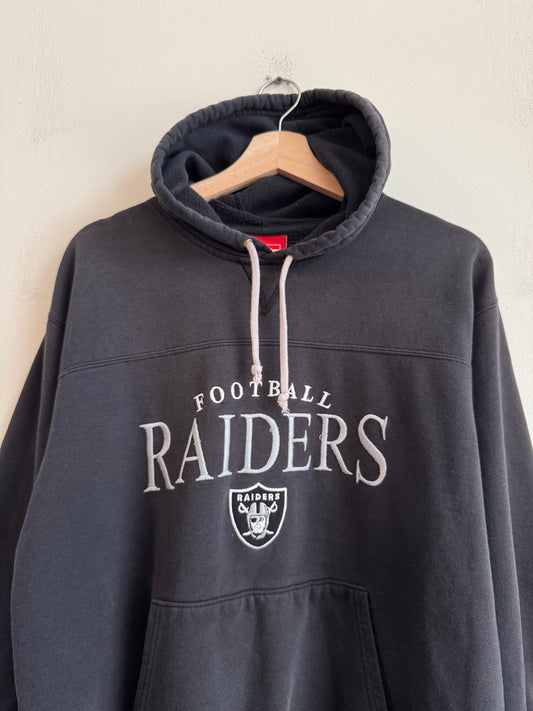 00s Oakland Raiders Faded NFL Hoodie (M)
