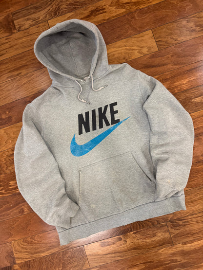 00s Nike Distressed Rare Spell Out Hoodie (XL)