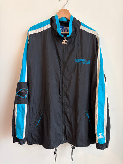 90s Carolina Panthers Starter Embroidered Windbreaker (XL)