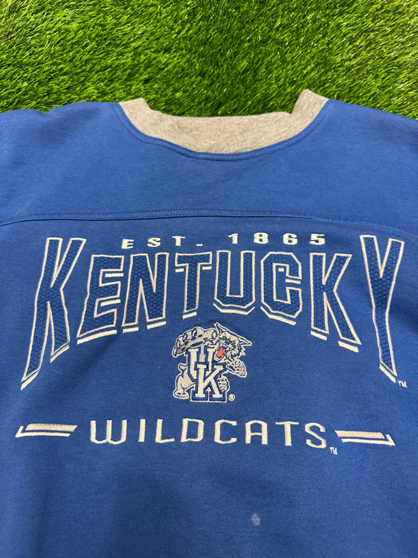 00s University of Kentucky Wildcats Lee Embroidered Vintage Crewneck (L)