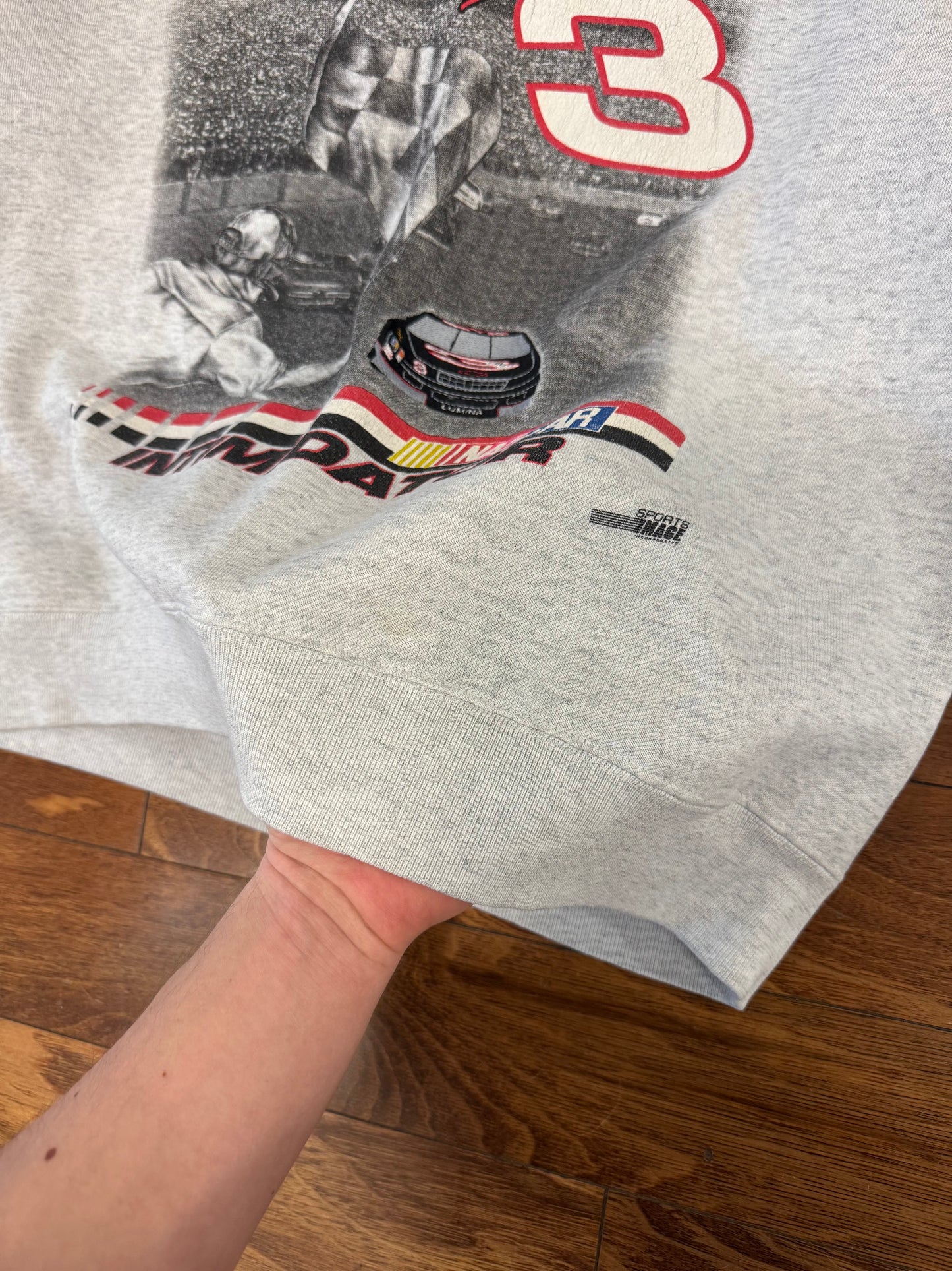 90s Dale Earnhardt Sports Image Graphic Nascar Crewneck (XL)