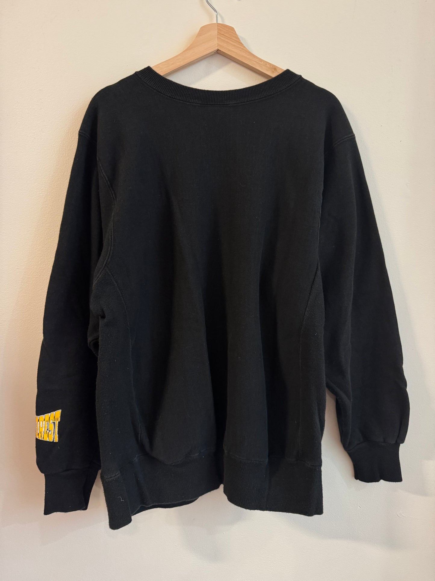 90s Wake Forest Spell Out Heavyweight Crewneck (L)