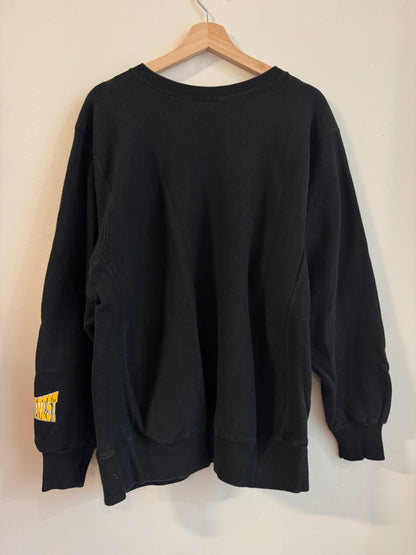 90s Wake Forest Spell Out Heavyweight Crewneck (L)