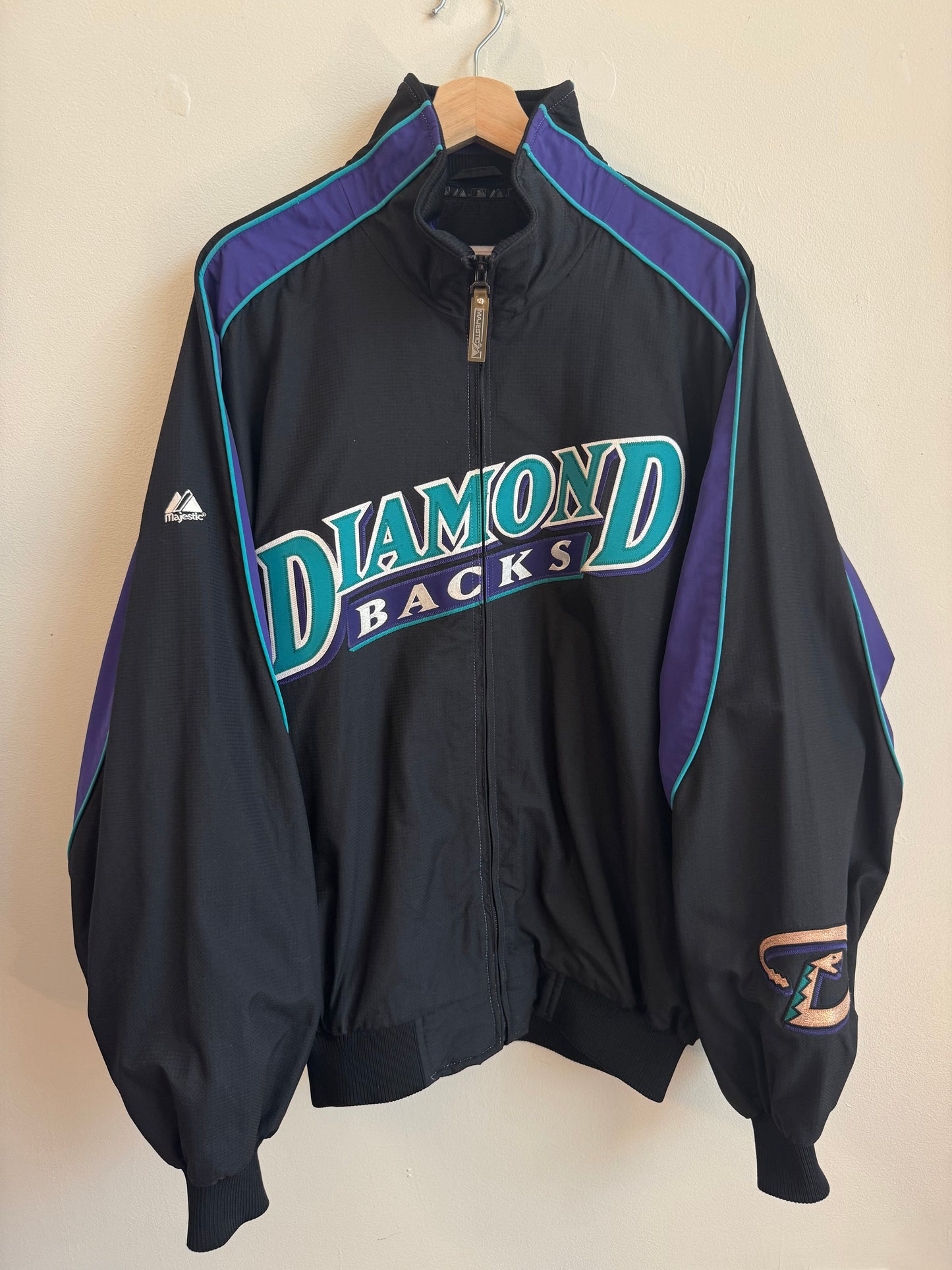 90s Arizona Diamondbacks Majestic Stitched MLB Jacket (L)
