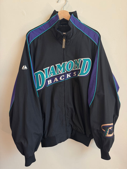 90s Arizona Diamondbacks Majestic Stitched MLB Jacket (L)