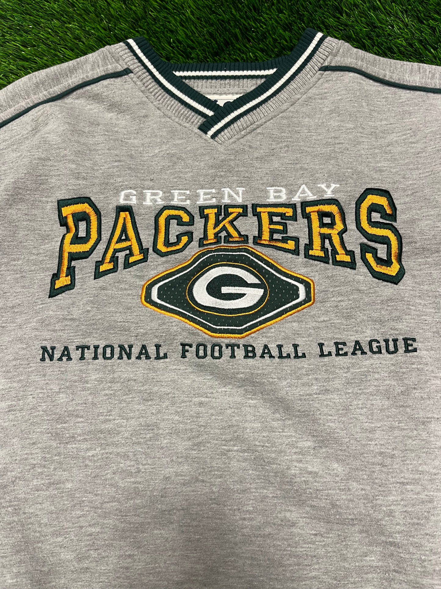 90s Green Bay Packers Embroidered Lee Crewneck (L)