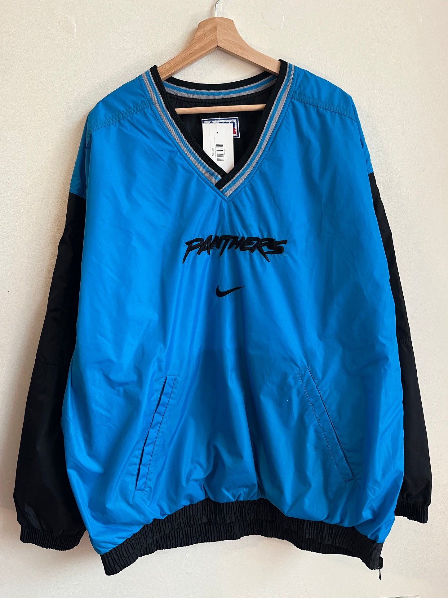 90s Carolina Panthers Nike Center Swoosh Reversible Windbreaker (XXL)