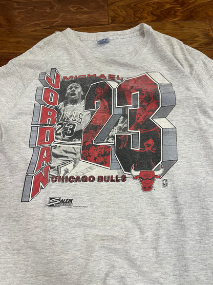 90s Michael Jordan Vintage Chicago Bulls Salem Tee (L)